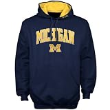 Michigan Wolverines Navy Blue Classic Twill Pullover Hoody Sweatshirt