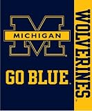 NCAA Michigan Wolverines Raschel Throw Blanket