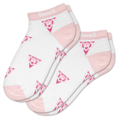 NBA Milwaukee Bucks Womens Socks, 2-Pack, Pink