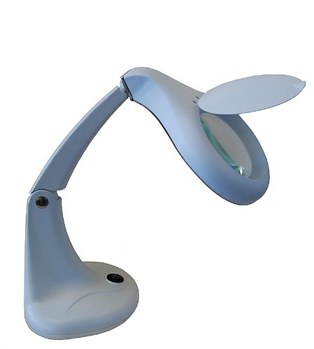 SE MC357W White 2X Desk Top Magnifying Reading Lamp On Sale