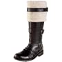 Bronx Women's Care Mel Fur Boot,Black/Natural,37 EU (US Women's 7 M)
