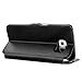 Galaxy S6 Case, EnGive Premium Slim Flip Imitation Leather Cover for Samsung Galaxy S6 G920 (Black)
