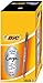Bic - Stylo à bille - Pointe large - Encre Noire - Corps plastique transparent à capuchon - Lot de 50