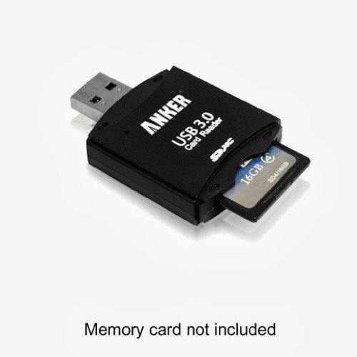 Anker Uspeed USB3.0 8-in-1カードリーダー SDXC、SDHC、SD、MMC、RS-MMC、Micro SDXC、 Micro SD、Micro SDHC カードに対応、UHS-Iカードもサポート【18ヶ月保証】