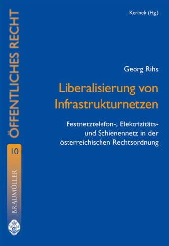 Liberalisierung von Infrastrukturnetzen: Festnetztelefon-, Elektrizität- und Schienennetz in der österreichischen Rechtsordnung