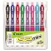 Rollerball Pen,Retractable,Fine Point,Rubber Grip,8/PK,Asst., Sold as 1 pack