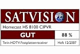HS 8100 CI PVR 250 Digitaler Satelliten-Receiver mit 250 GB Festplatte (HDTV, HDMI-Eingang, CI-Anschluss) schwarz/silber