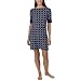 Gilligan & O'Malley Navy Print Tissue Sleep Tee - L