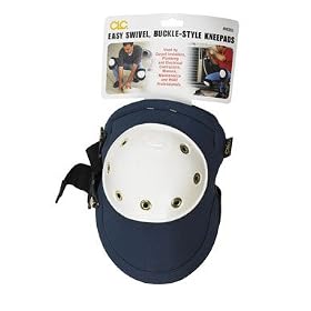 Custom Leathercraft V6355 Light Weight Easy Swivel Kneepads W  Plastic Cap by Custom Leather Craft