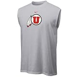 Nike Utah Utes Ash Team Logo Sleeveless T-shirt