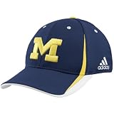 adidas Michigan Wolverines Navy Blue Official Team Flex Fit Hat