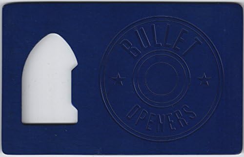 Blue Bullet Credit Card Bottle Cap Opener Small Thin Sized for Your Wallet