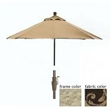 Casual Creations 9 Ft Saddle Market Umbrella With Extension With S...