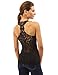PattyBoutik Women's Crochet Lace Racerback Tank Top
