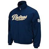 MLB Mens San Diego Padres  Therma Base Premier Jacket (PRO NAVY/PRO NVY, X-Large)