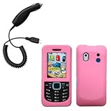 Light Pink Silicone Skin / Case / Cover & Car Charger for Samsung Intensity ....