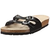 IMAGE OF Birkenstock slippers Ibiza from Leather in Loop Black with a regular insole size 36.0 W EU