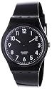 Swatch - GB247 - Classic Colour Code - Montre Mixte - Quartz Analogique - Cadran Noir - Bracelet Plastique Noir