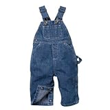 Key Premium Soft Washed Infant Denim Bib Overalls - Sizes 9MO-24MO