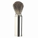 M&Uuml;HLE Best Badger Hair Travel Shaving Brush Nickel Plated Brass  Handle Handle &Oslash;21