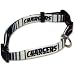 SAN DIEGO CHARGERS ADJUSTABLE NYLON DOG PET COLLAR SZ M