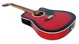 41 Red Acoustic Electric Guitar