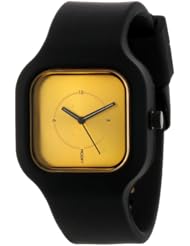 Modify Watches Unisex MW0010 Mini Black Strap Gold Face Watch