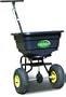 Spyker 46 Commercial Grade 55-Pound Capacity Walk-Behind Broadcast Spreader with Poly Hopper and Pneumatic Tires