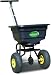 Spyker 46 Commercial Grade 55-Pound Capacity Walk-Behind Broadcast Spreader with Poly Hopper and Pneumatic Tires