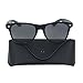 wayfarer sunglasses Desen retro fun color frame polarized sunglasses for men and womens in vantage style (Black, Crystal black)