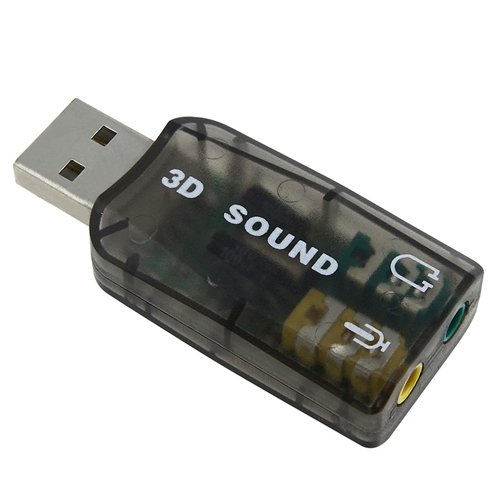External 5.1 USB 3D Audio Sound Card Adapter for PC Desktop Notebook Laptop