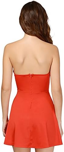 Tobi Women's Deep in Love Sweetheart Dress Small Red