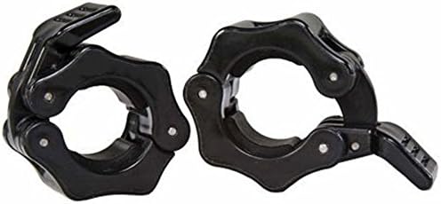 Chunnuan Shop 1 Pair 1 Inch Barbell Collars Weight Lifting Lock Jaw Standard Olympic