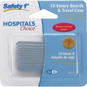 10 Pack Emery Boards Travel Case
