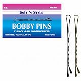 Soft 'N Style 2" Black Bobby Pin 1 Lb Box
