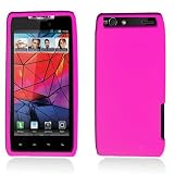 HOT PINK Soft Silicone Gel Skin Case Cover For Motorola Droid Razr Maxx XT913