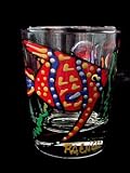 Angel Fish Design - Hand Painted - Collectible Shot Glass - 2 oz. Angel Fish Design - Hand Painted - Collectible Shot Glass - 2 oz