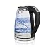 Hamilton Beach 40941 Glass Electric Kettle with 6 Programmed Adjustable Temperature Settings, 1.7 Liter Stainless Steel