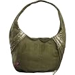 Fox Racing Road Trip Hobo Women's Fashion Purse w/ Free B&F Heart Sticker Bundle - Military