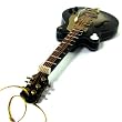 Brown Hollow Body Electric Guitar - Rock Band Ornament