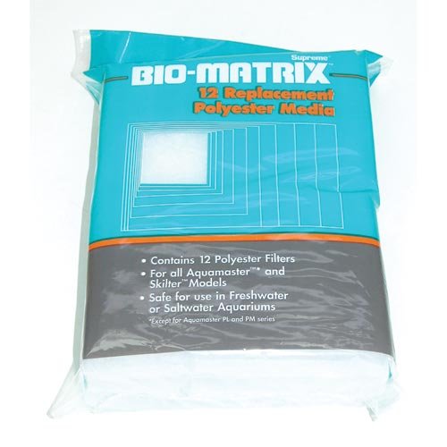 Supreme Bio-Matrix Polyester Replacement Filters 12/Pkg-