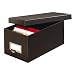 Globe-Weis Fiberboard Index Card Storage Box, 3x5 Inches, Solid Black, (3X5BLA)