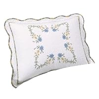 Modern Heirloom Collection Heather Cotton Filled Bedspread, Standard Sham, 22 by 28-Inch
