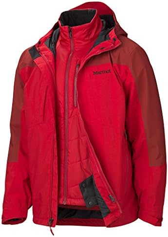 Marmot 30670 Mens Gorge Component Jacket, 6369,S Team Red/Dark Crimson