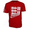 Buy Cricket Tshirts - ECB England Cricket Official Licensed Cross Of Saint George T-Shirt