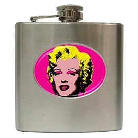 Hip Flask 6 oz. of Andy Warhol Marilyn Monroe