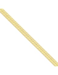 14k 6.5mm Silky Herringbone Chain