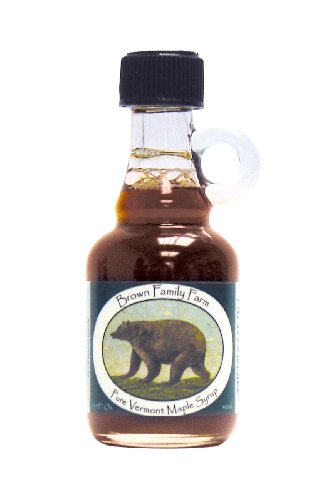 Brown Family Farm Vermont Nips, Grade B, Bear Label, 1.35-Ounce Bottles (Pack of 60)