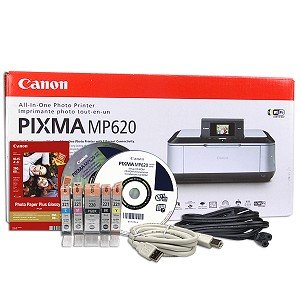 Canon PIXMA MP620 USB 2.0 802.11g Wireless All-in-One Printer/Scanner/Copier/Photo w/Card Reader