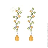 STUDIO 925: *PERIDOT CITRINE SIZZLE POP EARRINGS*